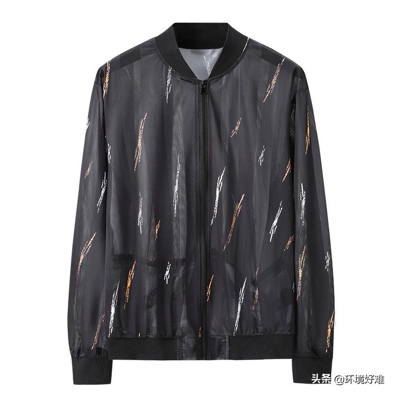 時尚冰爽網(wǎng)紗t恤防曬衫長袖上衣男女士鏤空無帽加肥加大300超大碼